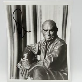 Yul Brenner Autographed Photo from 1984