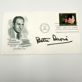 Bette Davis and Joe DiMaggio Signed First Day Covers