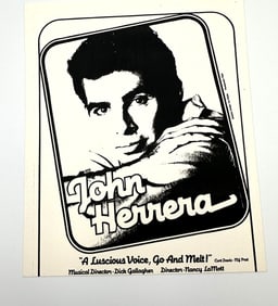 John Herrera Autograph While Appearing in Harry Chapin Lies and Legends 1983