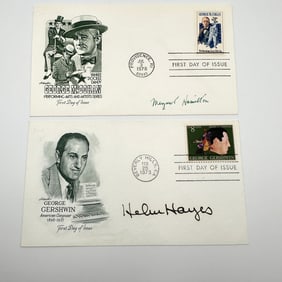 Helen Hayes and Margaret Hamilton Autographed First Day Covers