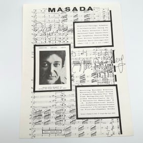 Marvin David Levy Autographed Program