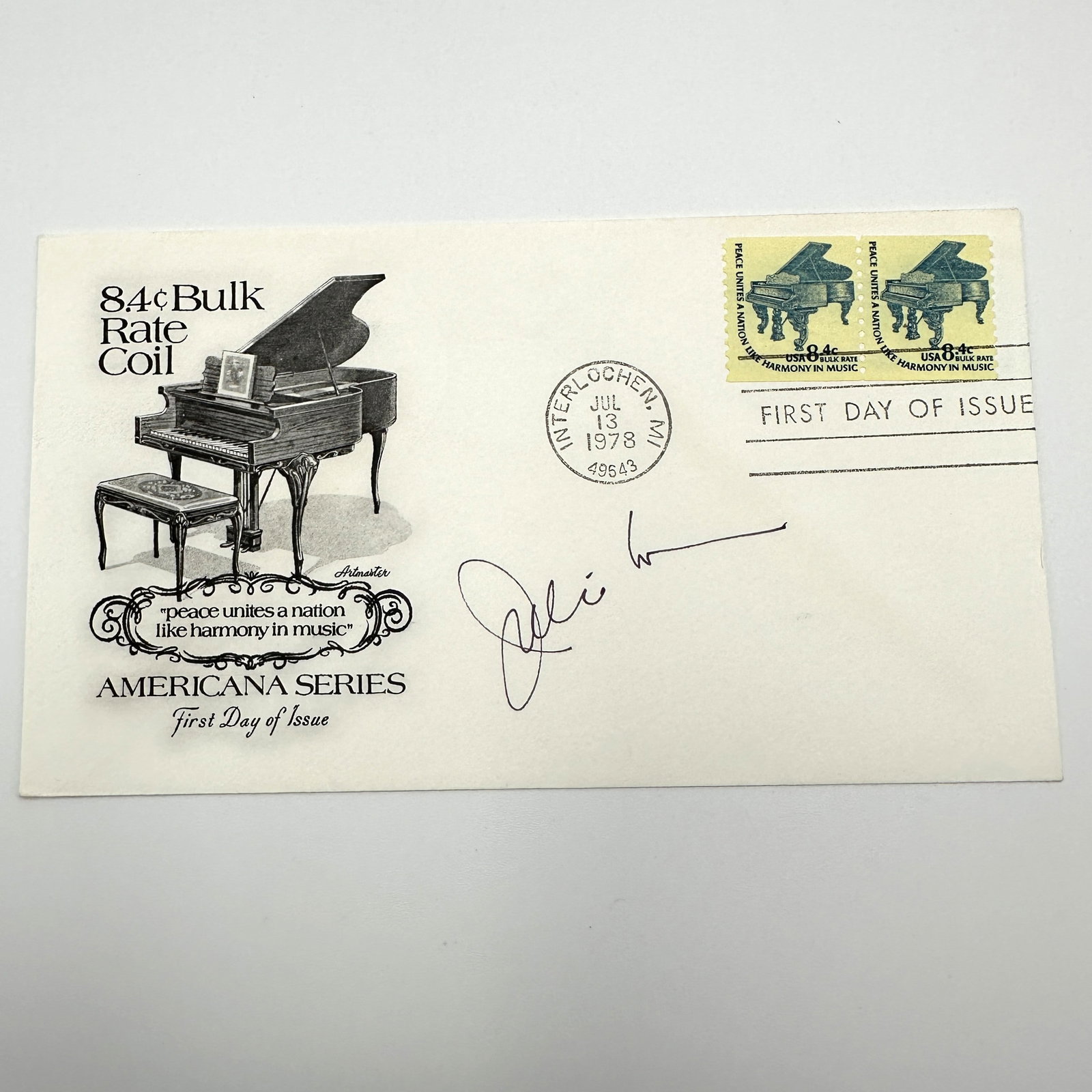 Julie London Autographed First Day Cover: Refer to photos for additional condition information as they are a part of the description. This is part of a lifelong collection from a serious collector. There is no certificate of authentication. P