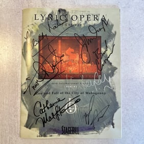 Lyric Opera Autographed Program with Robert Merrill Signed Program