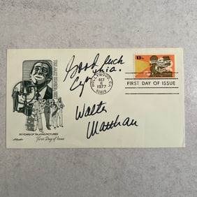 Autographed Walter Matthau First Day Cover
