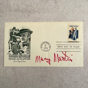 Mary Martin Autographed First Day Cover