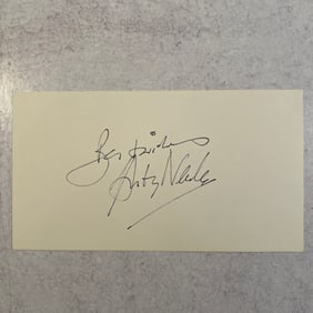 Anthony Newley Autograph