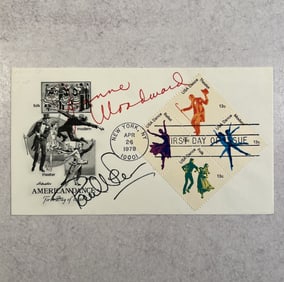 Autographed Paul Newman and Joanne Woodward First Day Cover