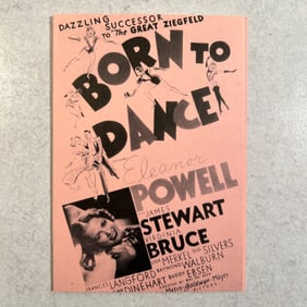 Eleanor Powell Autographed Program