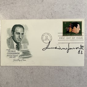 Luciano Pavarotti Autographed First Day Cover