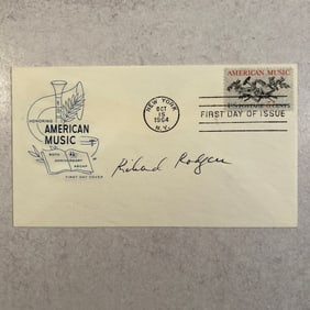 Richard Rodgers Autographed First Day Cover