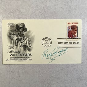 Roy Rogers Autographed First Day Cover