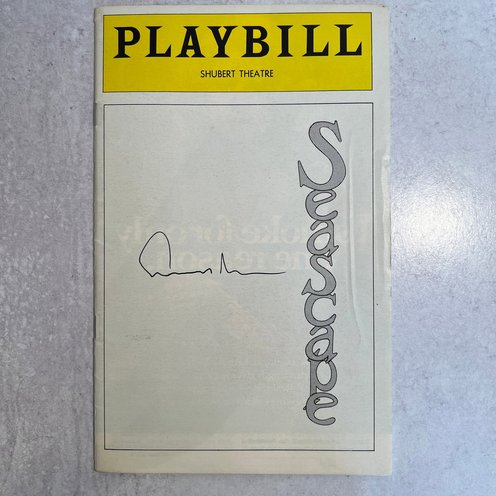 Edward Albee Autographed Playbill from Seascape (1 of 4)
