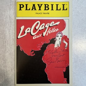 Gene Barry Autographed Playbill - Le Cage Au Folles