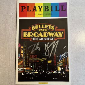 Zach Braff Autographed Playbill - Bullets Over Broadway