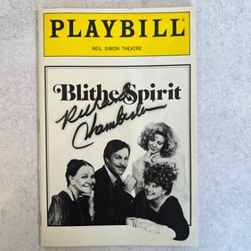 Richard Chamberlain Autographed Playbill - Blithe Spirit