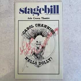 Carol Channing Autographed Stagebill - Hello Dolly!