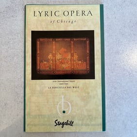 Placido Domingo Autographed Lyric Opera Program