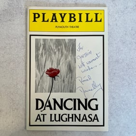 Donal Donnelly Autographed Playbill - Dancing at Lughnasa