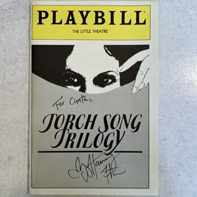 Harvey Fierstein Autographed Playbill - Torch Song Trilogy