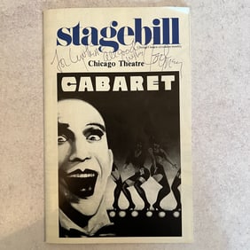 Joel Gray Autographed Stagebill - Cabaret