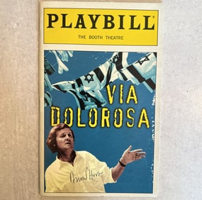 David Hare Autographed Playbill - Via Dolorosa