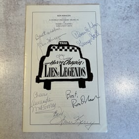 John Herrera Autograph While Appearing in Harry Chapin Lies and Legends 1983