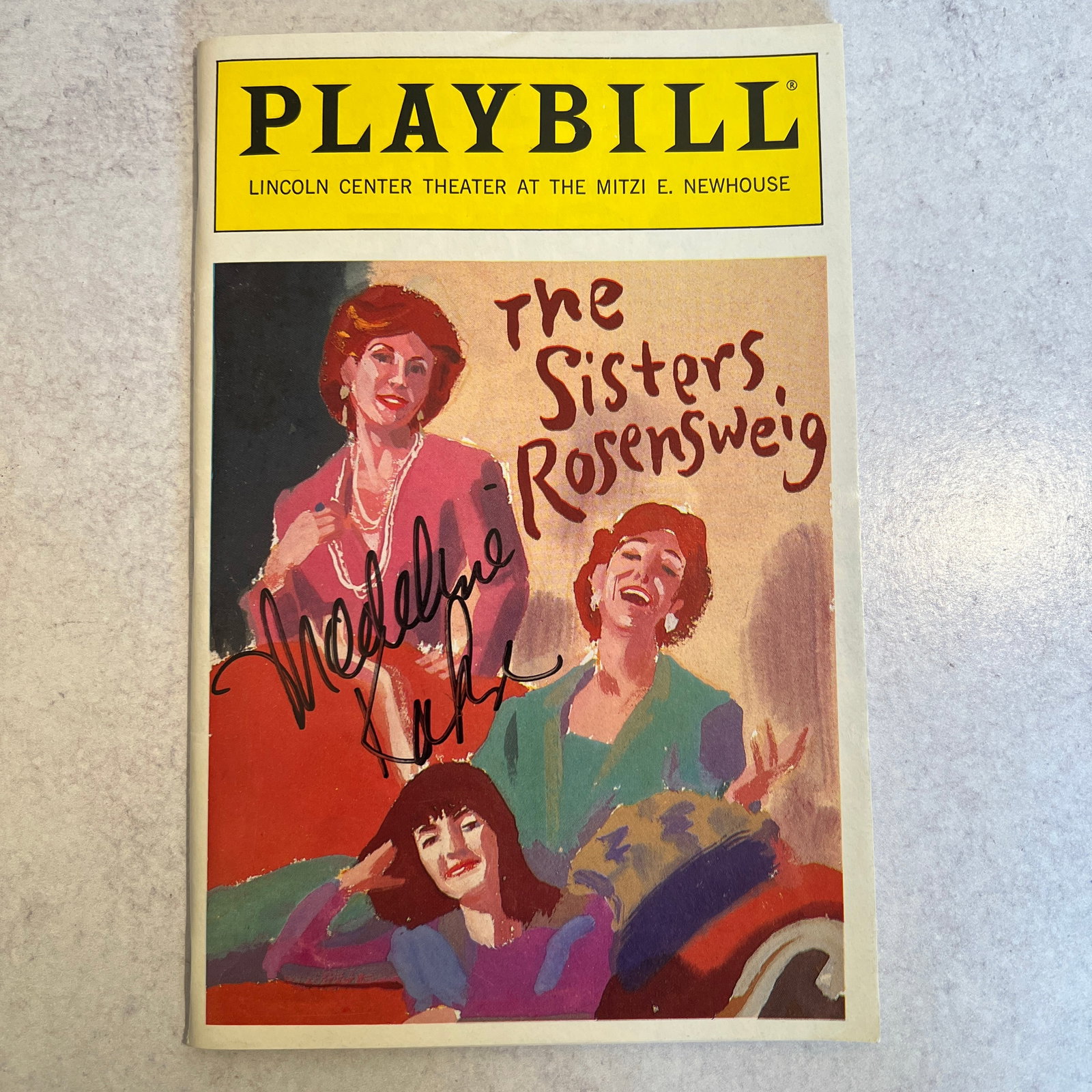 Madeline Kahn Autographed Playbill - The Sisters Rosensweig (1 of 4)