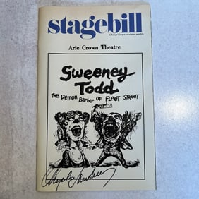 Angela Lansbury Autographed Stagebill - Sweeney Todd