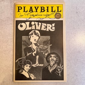 Anthony Newley Autographed Playbill - Oliver!