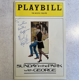 Mandy Patinkin Autographed Playbill - Sunday in the Park with George
