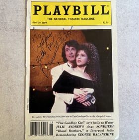 Bernadette Peters Autographed Playbill