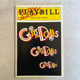Faith Prince Autographed Playbill - Guys and Dolls
