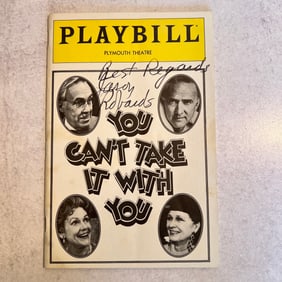 Jason Robards Autographed Playbill - You Can't Take it With You