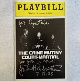 John Rubinstein Autographed Playbill - The Caine Mutiny Court-Martial