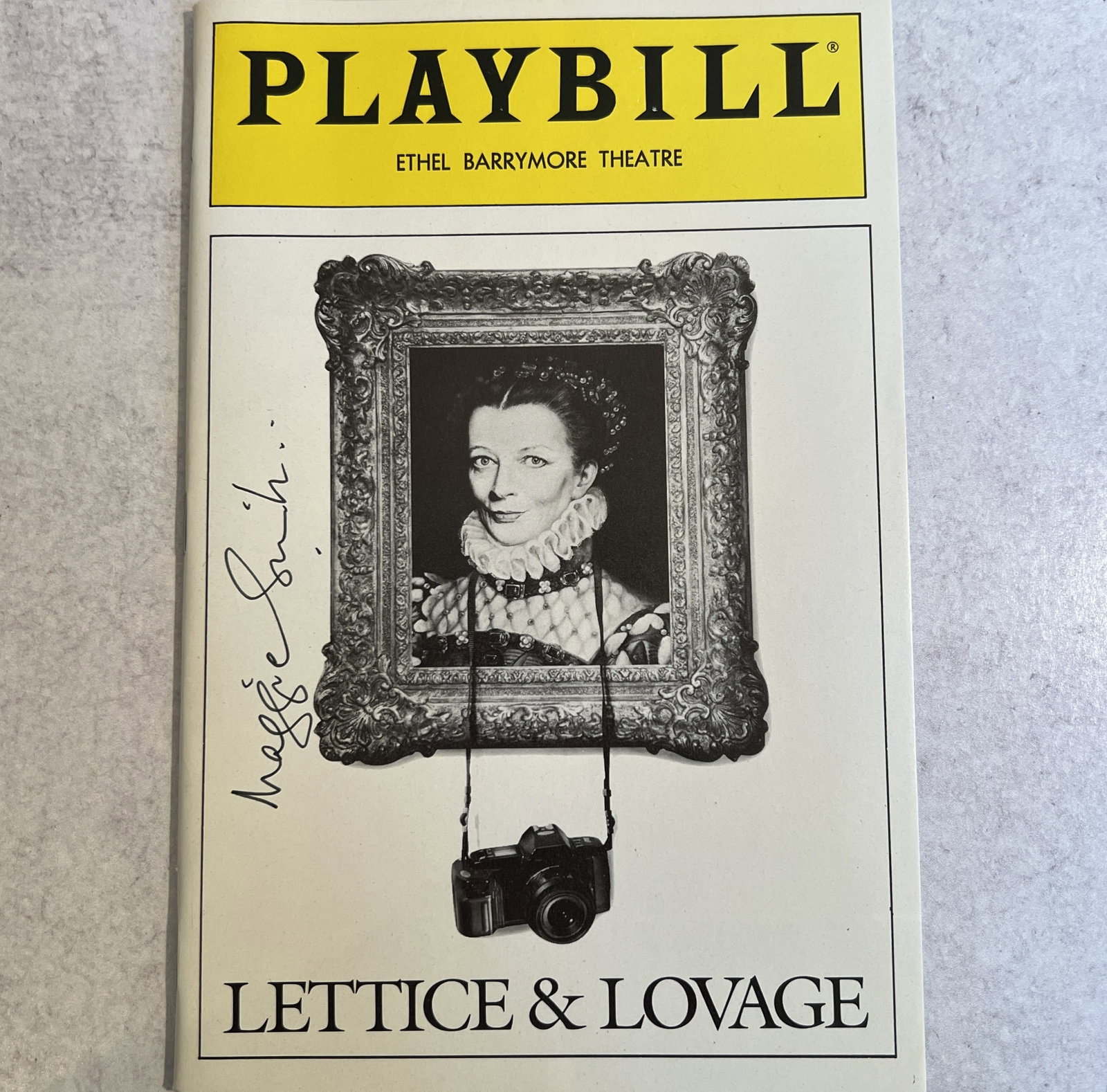 Maggie Smith Autographed Playbill - Lettice and Lovage (1 of 4)