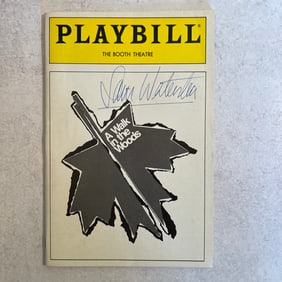 Sam Waterston Autographed Playbill - A Walk in the Woods