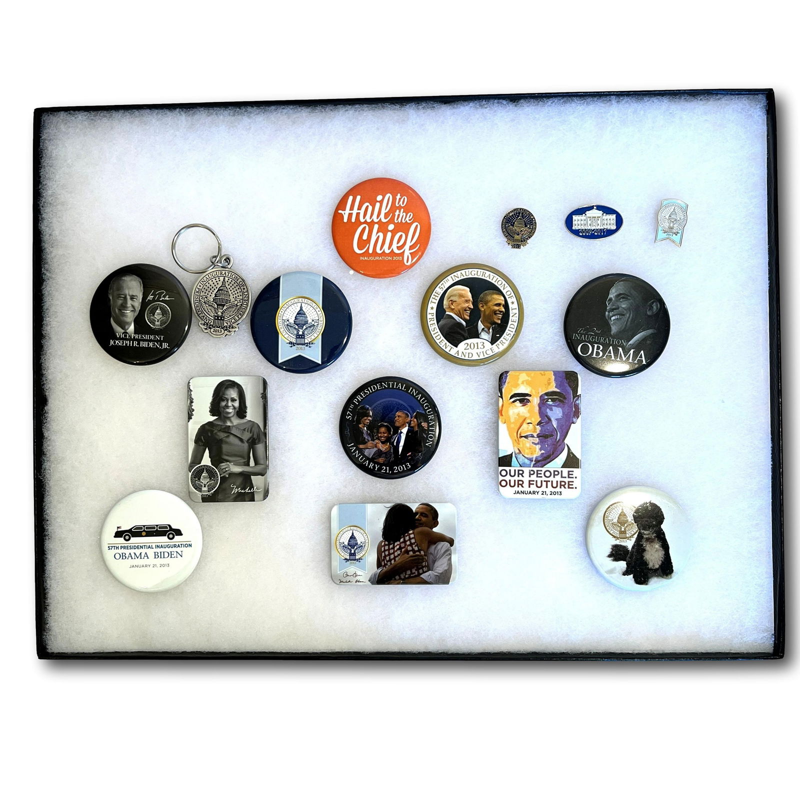 2013 Obama Inaugural Buttons Pins and Keychain