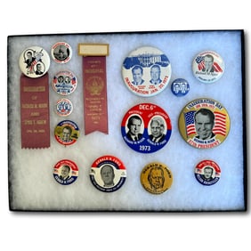 1969-1873 Nixon, Ford, and Agnew Inaugural Ribbons and Buttons