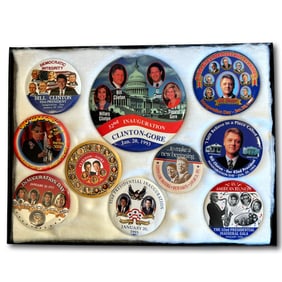 1993 Clinton Gore Inaugural Buttons