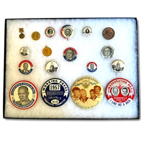 McKinley, Hoover, Roosevelt, Truman, Eisenhower Tokens, Medals and Buttons