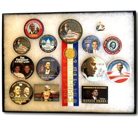 2009 Obama Inaugural Buttons and Ribbon