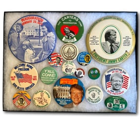 1977 Jimmy Carter Inaugural Button Collection