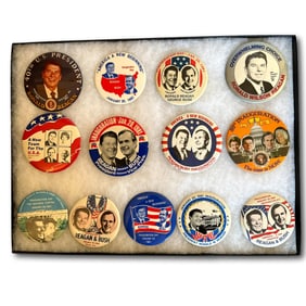 1981 Ronald Reagan George Bush Inaugural Buttons