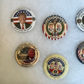 2017 Donald J Trump Inaugural Button Collection