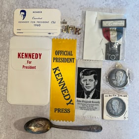 John F Kennedy Tokens, Ribbons, and More