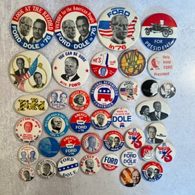 Ford, Dole, Political Campaign Button Collection