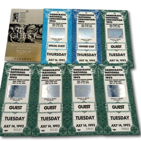 Multiple Democratic National Convention and Inauguration Tickets