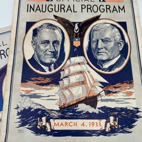 1933 and 1937 Harry Truman Official Inaugural Programs