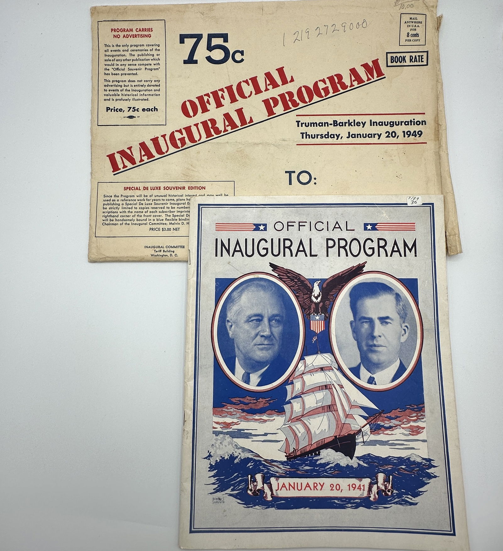1941 Truman Inaugural Program (1 of 4)