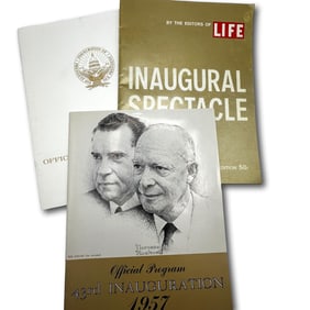Nixon Eisenhower Inaugural Program and Life Magazine Special Edition